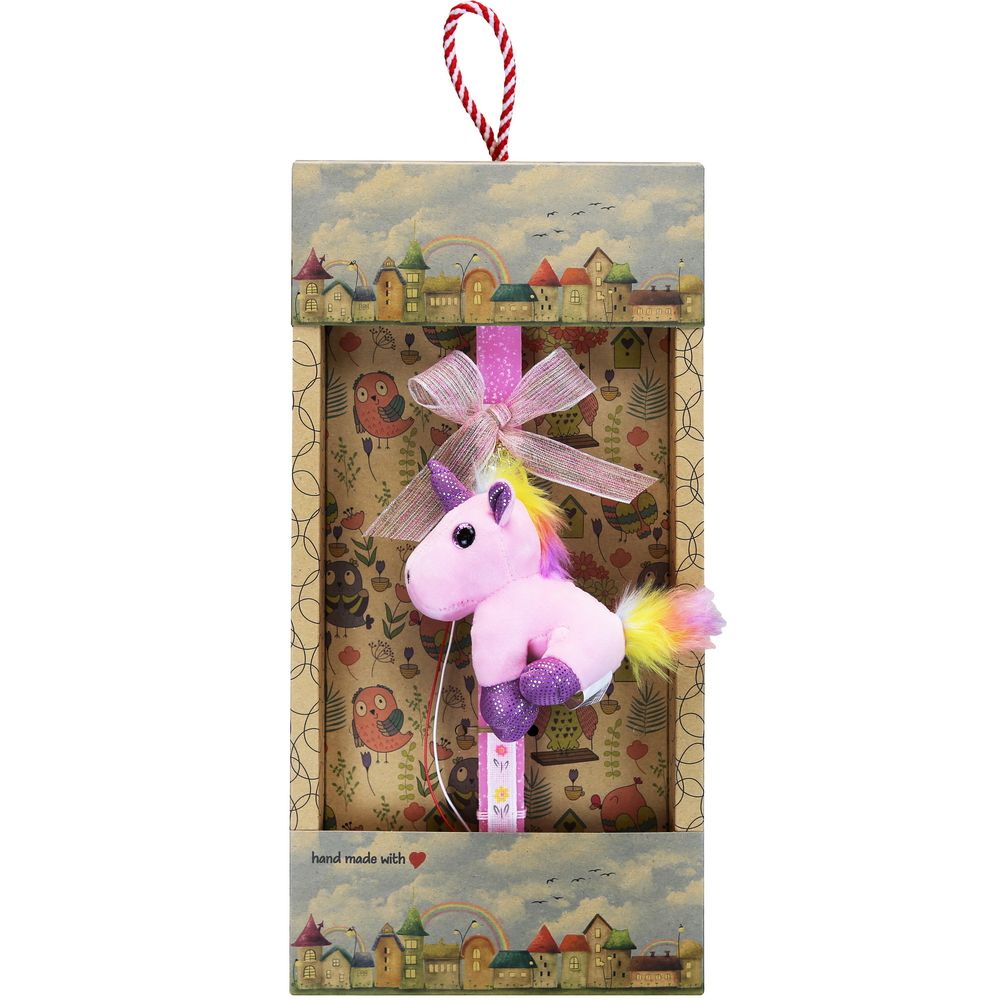 Λαμπάδα Μπρελόκ μονόκερος - Ροζ