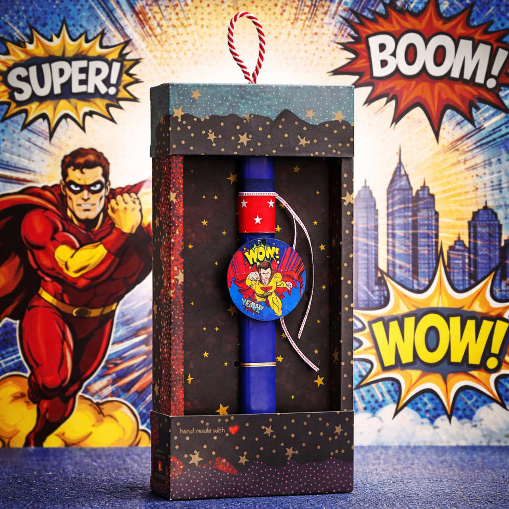 Λαμπάδα Basic -Super  Hero 2