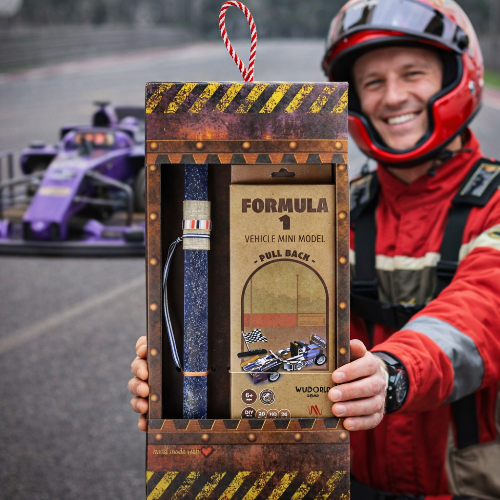 Λαμπάδα Μοντέλο ξύλινο pull back - Φόρμουλα 1