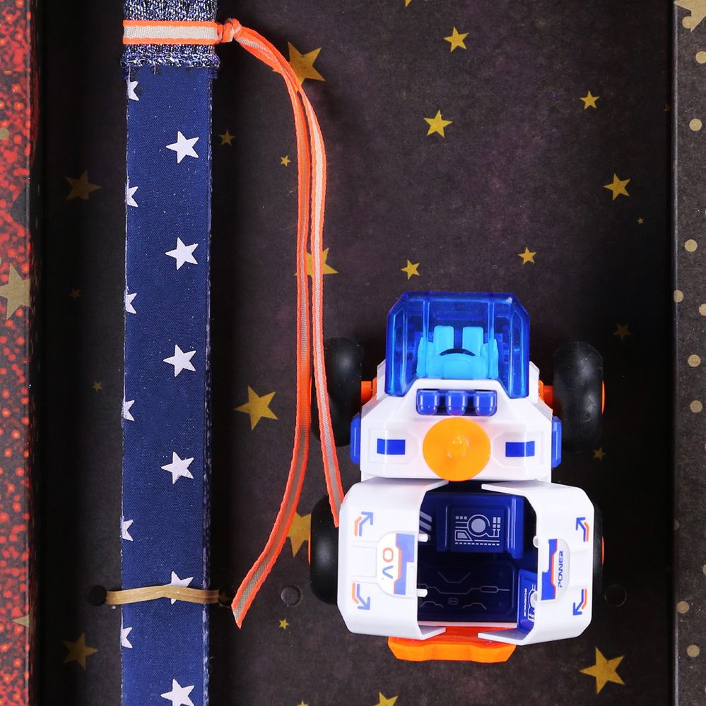 Λαμπάδα ROCKET SPACE - όχημα orange