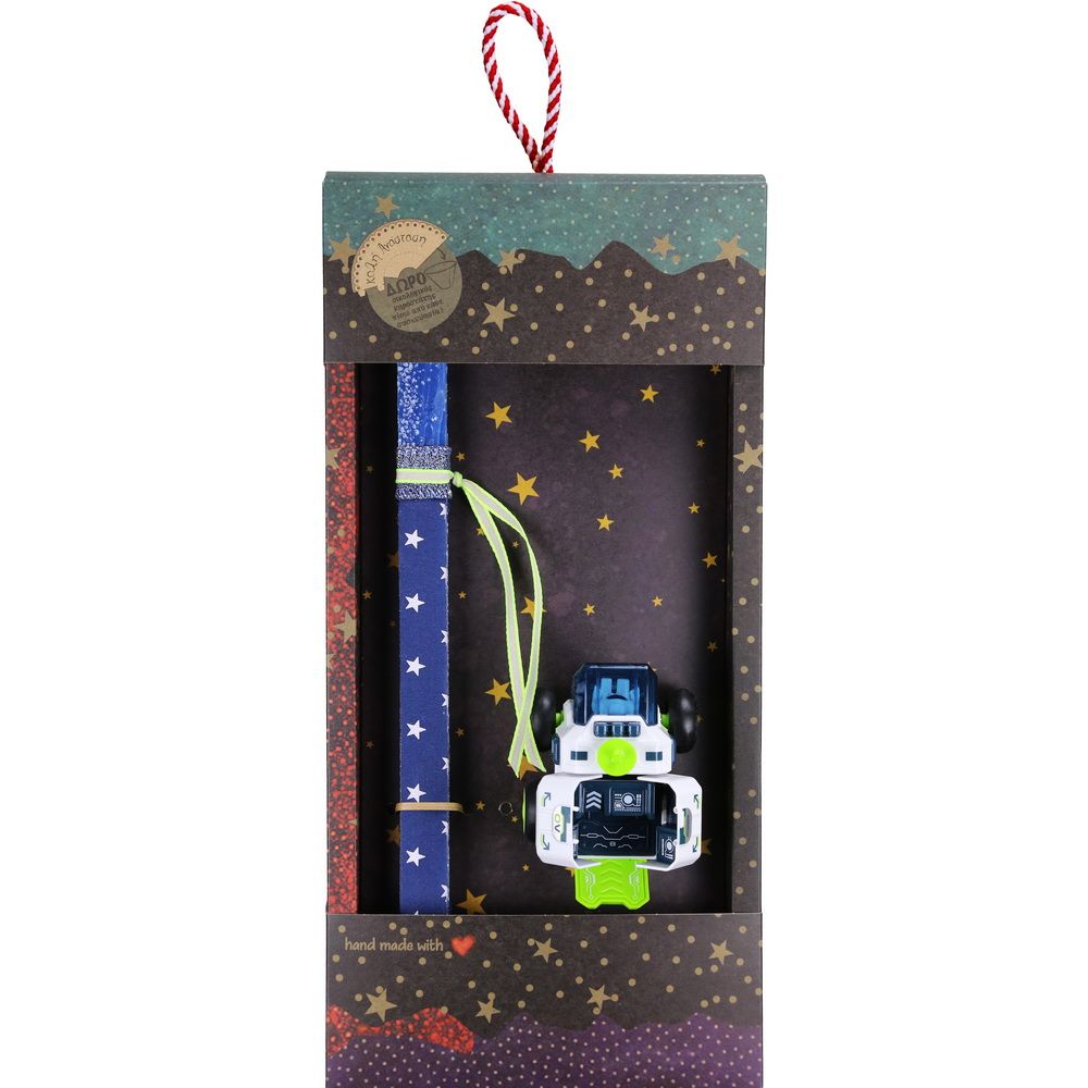 Λαμπάδα ROCKET SPACE - όχημα green