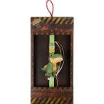 Λαμπάδα Δεινόσαυρος μπρελόκ - Πράσινος