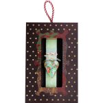 Λαμπάδα Καρδιά φλοράλ μικρή - βεραμάν