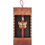 Λαμπάδα Πεταλούδα φλοράλ - Κοκκινη