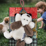 Λαμπάδα Λούτρινο σκυλάκι heart - Silver