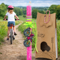 Φωτογραφία από Λαμπάδα Μπρελόκ ποδήλατο - Φούξια νέον