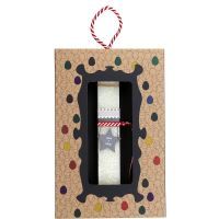 Φωτογραφία από Λαμπάδα 20 Αστεράκι γκρι - Κρεμ