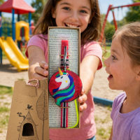 Φωτογραφία από Λαμπάδα μονόκερος Grizelda ζωγραφιστός