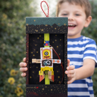 Φωτογραφία από Λαμπάδα Τρανσφόρμερ ρομπότ - Κίτρινο