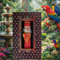 Λαμπάδα Καρδιά φλοράλ μικρή - κόκκινη Φωτογραφία από Λαμπάδα Καρδιά φλοράλ μικρή - κόκκινη