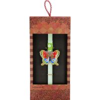 Λαμπάδα Πεταλούδα φλοράλ - Λαχανί Φωτογραφία από Λαμπάδα Πεταλούδα φλοράλ - Λαχανί