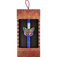 Λαμπάδα Πεταλούδα φλοράλ - Μπλε Φωτογραφία από Λαμπάδα Πεταλούδα φλοράλ - Μπλε