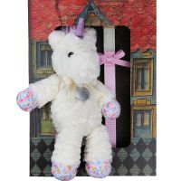 Φωτογραφία από Λαμπάδα Λούτρινος μονόκερος heart - Κρεμ