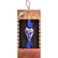 Λαμπάδα Καρδιά φλοράλ - Μπλε Φωτογραφία από Λαμπάδα Καρδιά φλοράλ - Μπλε