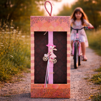 Φωτογραφία από Λαμπάδα Κουνέλι σε ποδήλατο - Ροζ