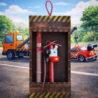 Λαμπάδα Όχημα ξύλινο μίνι - Γερανός Φωτογραφία από Λαμπάδα Όχημα ξύλινο μίνι - Γερανός