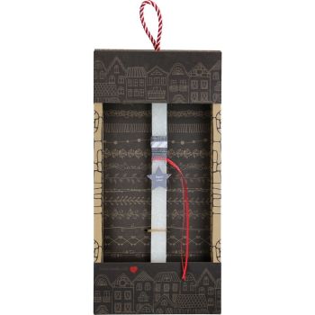 Λαμπάδα Αστεράκι Γκρι - Κρεμ