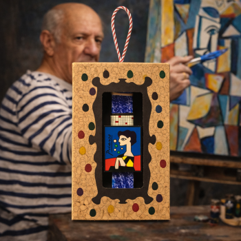 Λαμπάδα 20 Μαγνητάκι πίνακας - Μπλε 