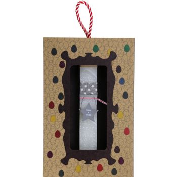 Λαμπάδα 20 Αστεράκι γκρι - Κρεμ