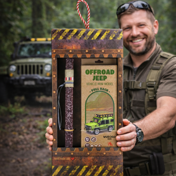 Λαμπάδα Μοντέλο ξύλινο pull back - JEEP