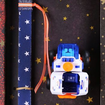 Λαμπάδα ROCKET SPACE - όχημα orange