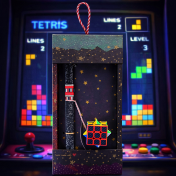 Λαμπάδα Κύβος - Μαύρο