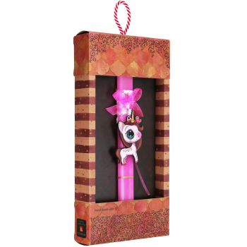 Λαμπάδα Basic -Μονόκερος με πεταλούδα