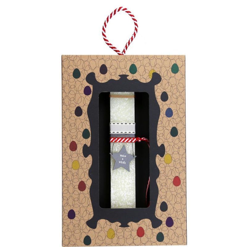 Φωτογραφία από Λαμπάδα 20 Αστεράκι γκρι - Κρεμ