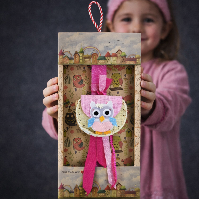 Φωτογραφία από Λαμπάδα Τσαντάκι ζωάκι - Κουκουβάγια