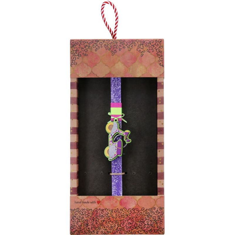 Λαμπάδα Μπρελόκ σκούτερ - Μωβ Φωτογραφία από Λαμπάδα Μπρελόκ σκούτερ - Μωβ