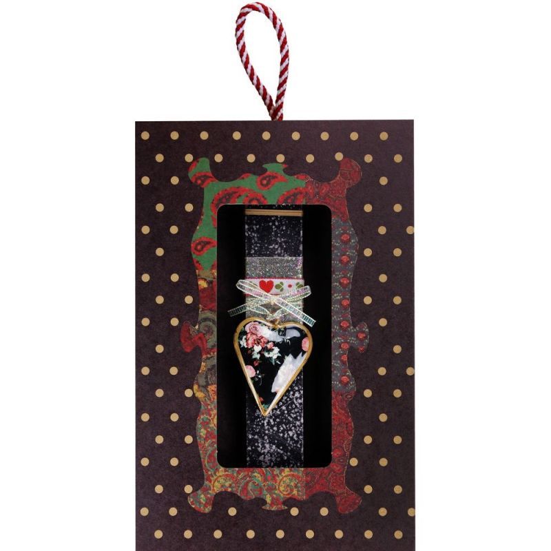 Φωτογραφία από Λαμπάδα Καρδιά φλοράλ μικρή - μαύρη