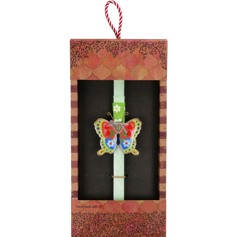 Φωτογραφία από Λαμπάδα Πεταλούδα φλοράλ - Φούξια