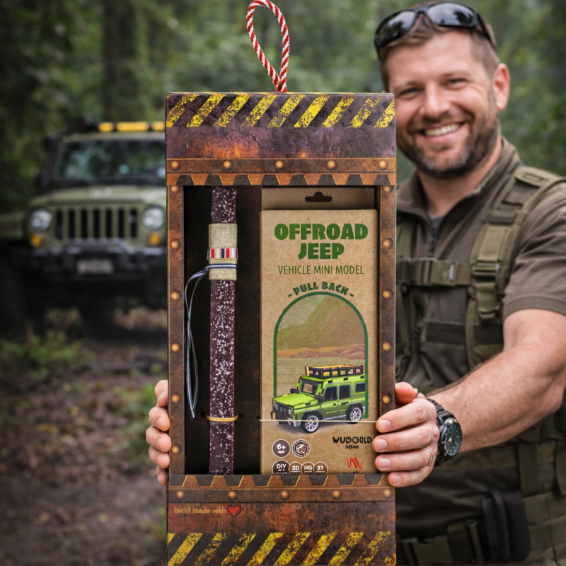 Λαμπάδα Μοντέλο ξύλινο pull back - JEEP Φωτογραφία από Λαμπάδα Μοντέλο ξύλινο pull back - JEEP