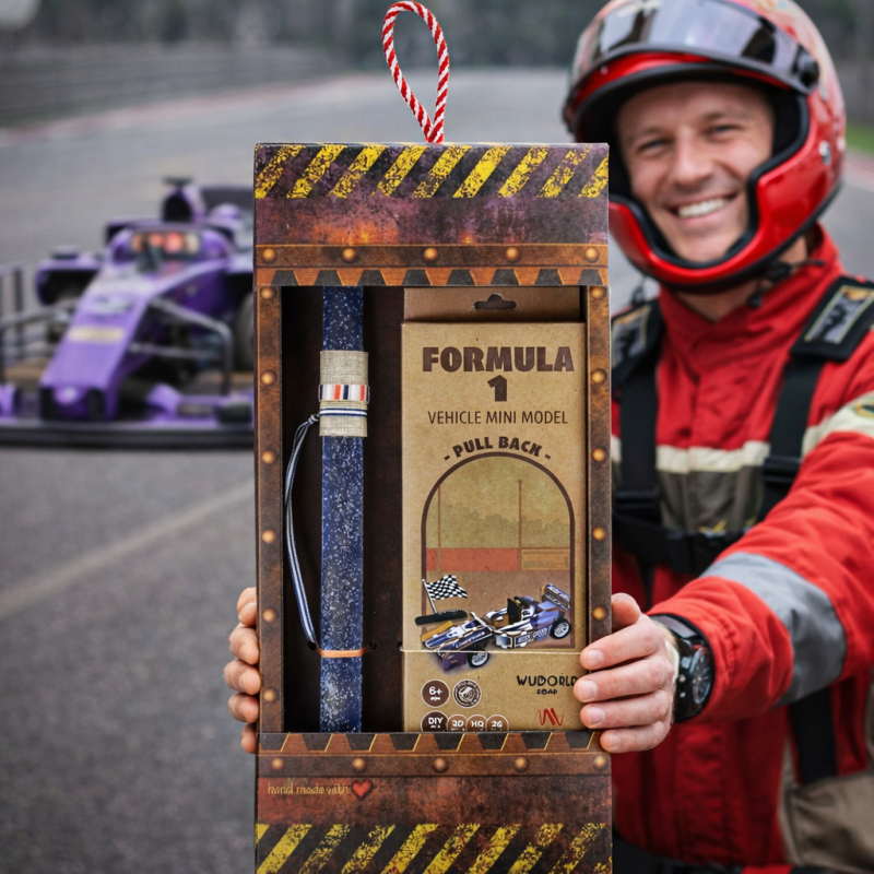 Φωτογραφία από Λαμπάδα Μοντέλο ξύλινο pull back - Φόρμουλα 1