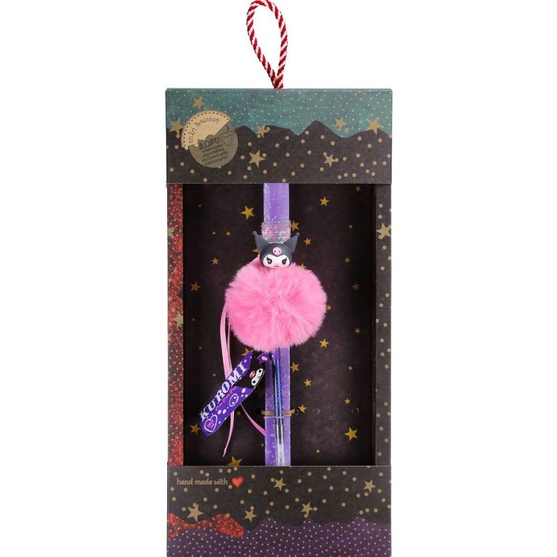 Φωτογραφία από Λαμπάδα Στυλό Pom Pom - Kuromi lilac