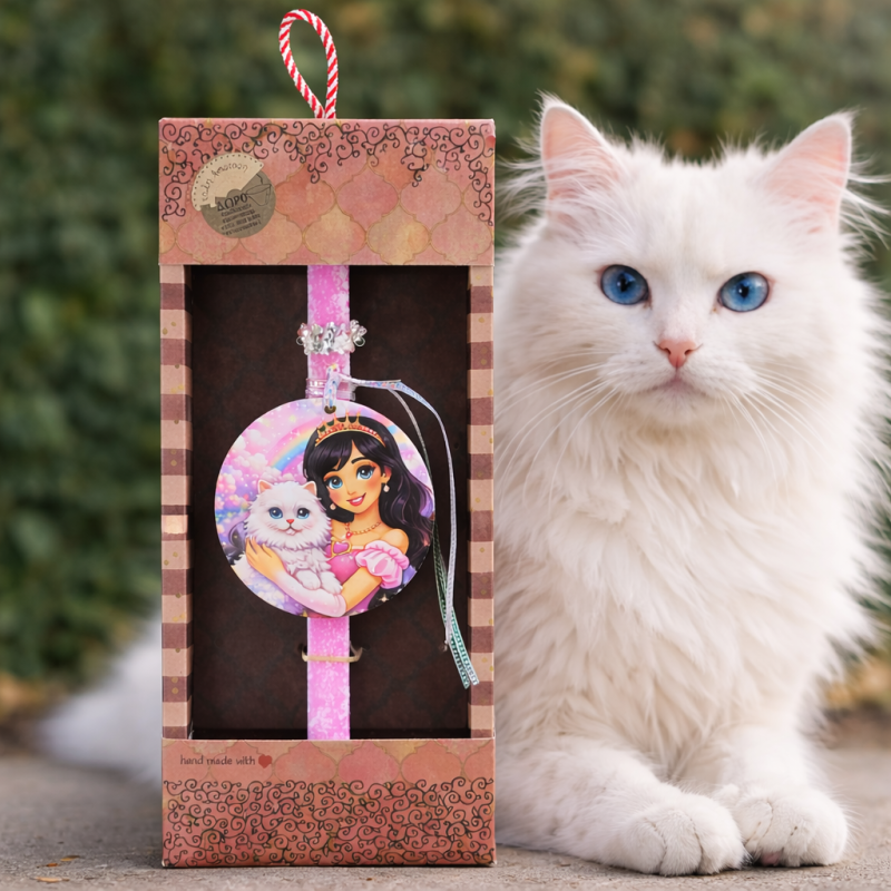 Φωτογραφία από Λαμπάδα Πριγκίπισσα - με γατούλα