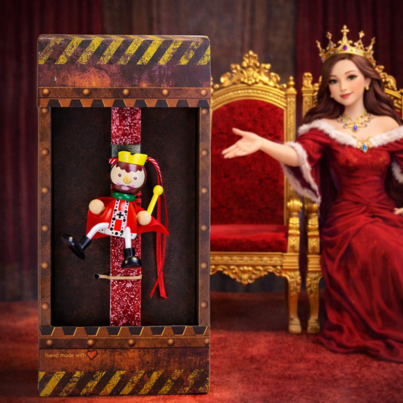 Φωτογραφία από Λαμπάδα Στρατιώτης καθιστός - Κόκκινο