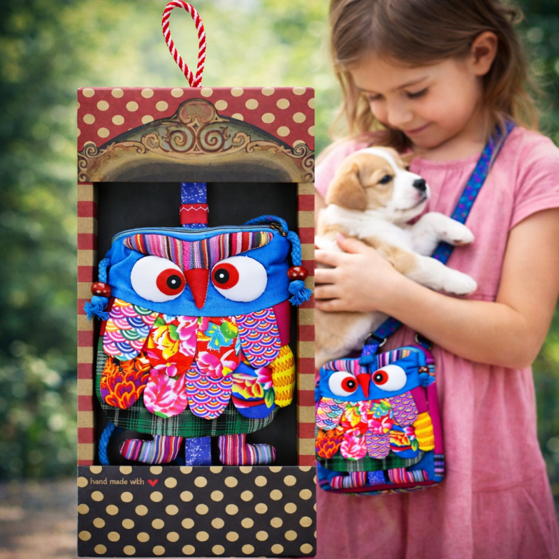 Φωτογραφία από Λαμπάδα Τσαντάκι κουκουβάγια - Μπλε