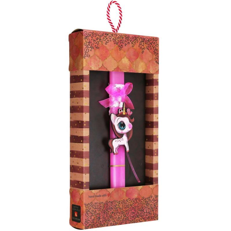 Φωτογραφία από Λαμπάδα Basic -Μονόκερος με πεταλούδα